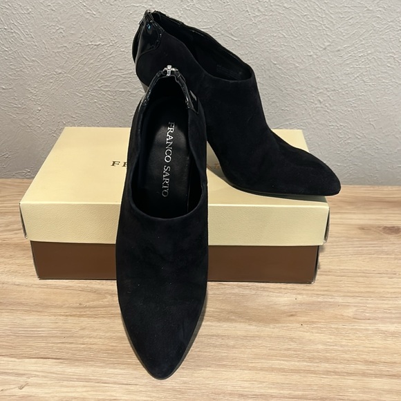 Franco Sarto Shoes - Franco Sarto Vella Black Suede Bootie - NIB, Sz 8